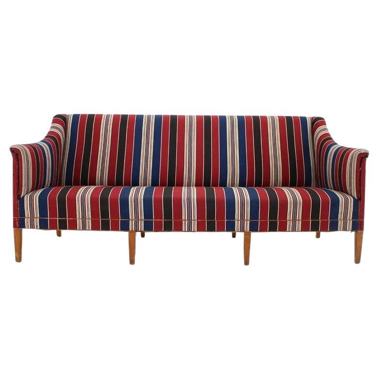 1940s Kaare Klint 3-Seat Sofa for Rud. Rasmussen, Denmark For Sale