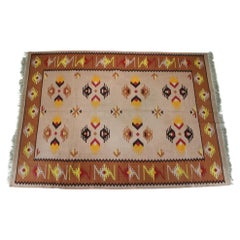 Used 1940s Kilim wool Carpet/Rug, Czechoslovakia