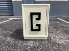 1940's Kittinger Mandarin Greek Key Nightstand