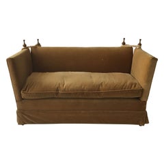 Vintage 1940s Knole Sofa with Down Cushion
