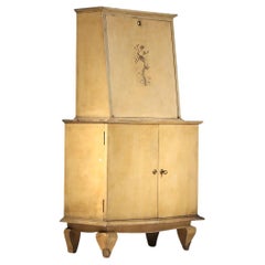 1940s lacquered wood writing desk attributed to René Drouet French art deco