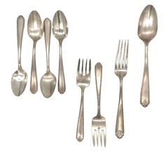 1940s "Lady Hilton" by Westmorland Silverware Set of 8