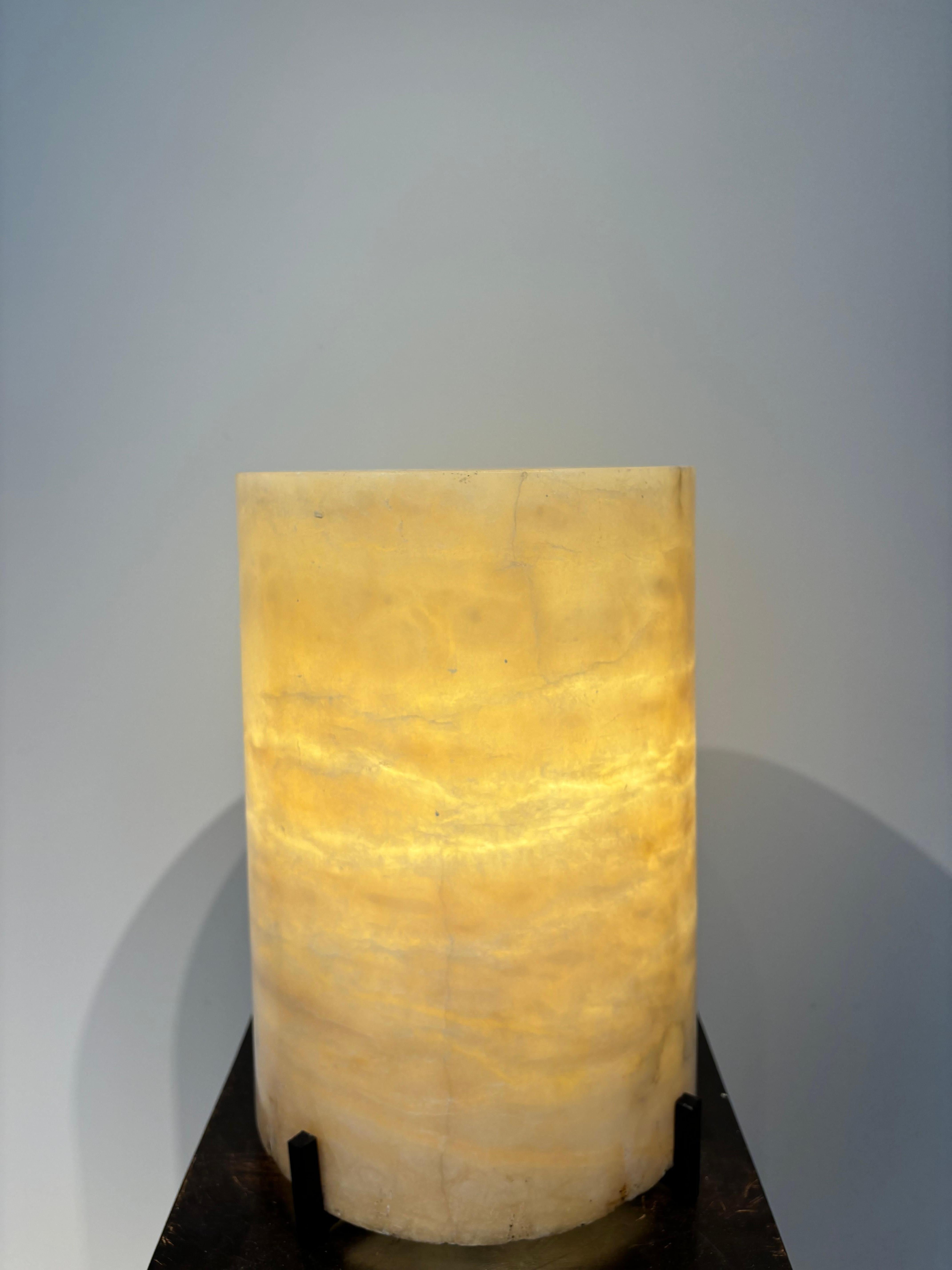 Art déco Lampe 1940 en albâtre en vente