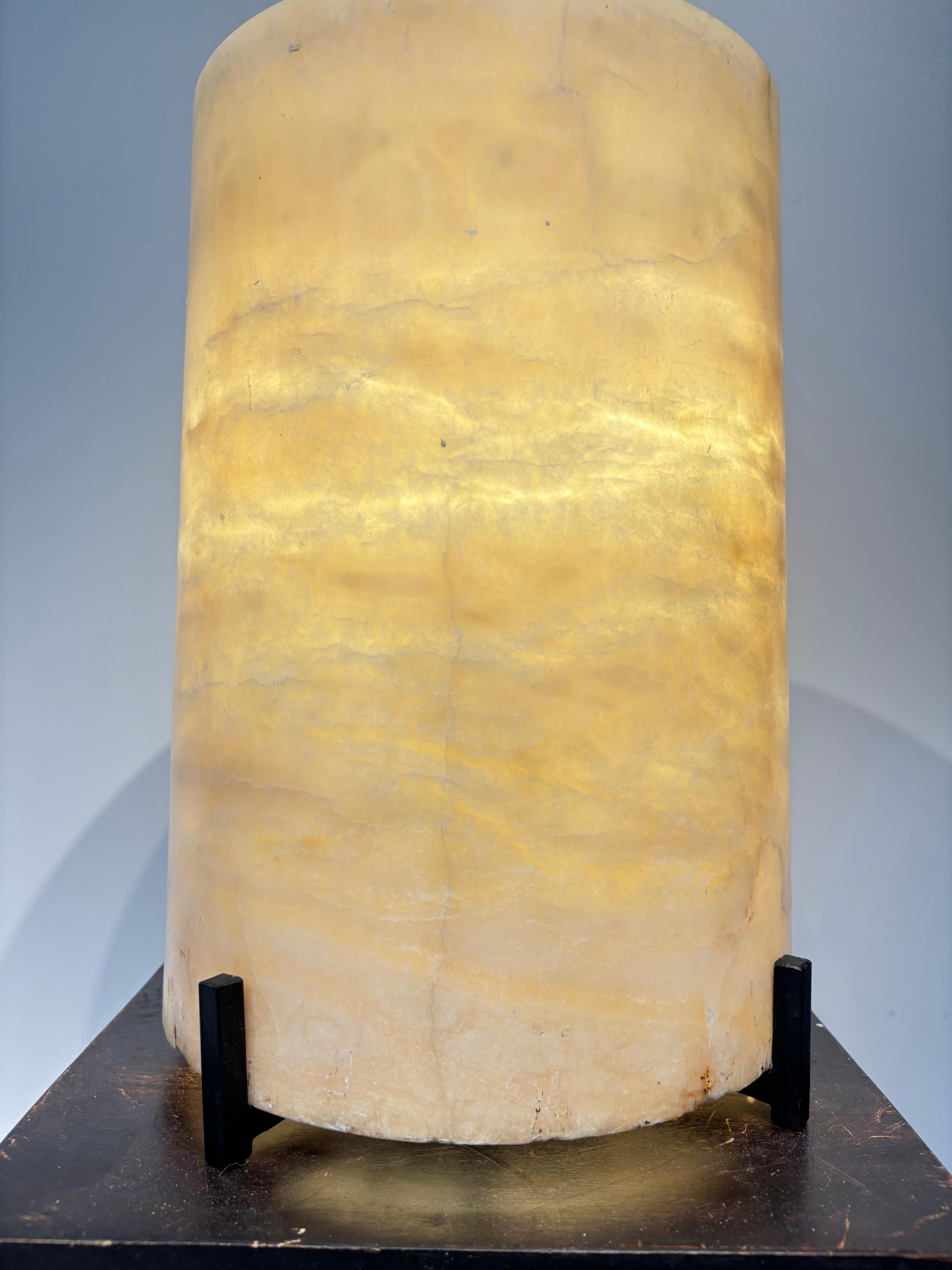 Lampe 1940 en albâtre Bon état - En vente à SAINT-OUEN-SUR-SEINE, FR