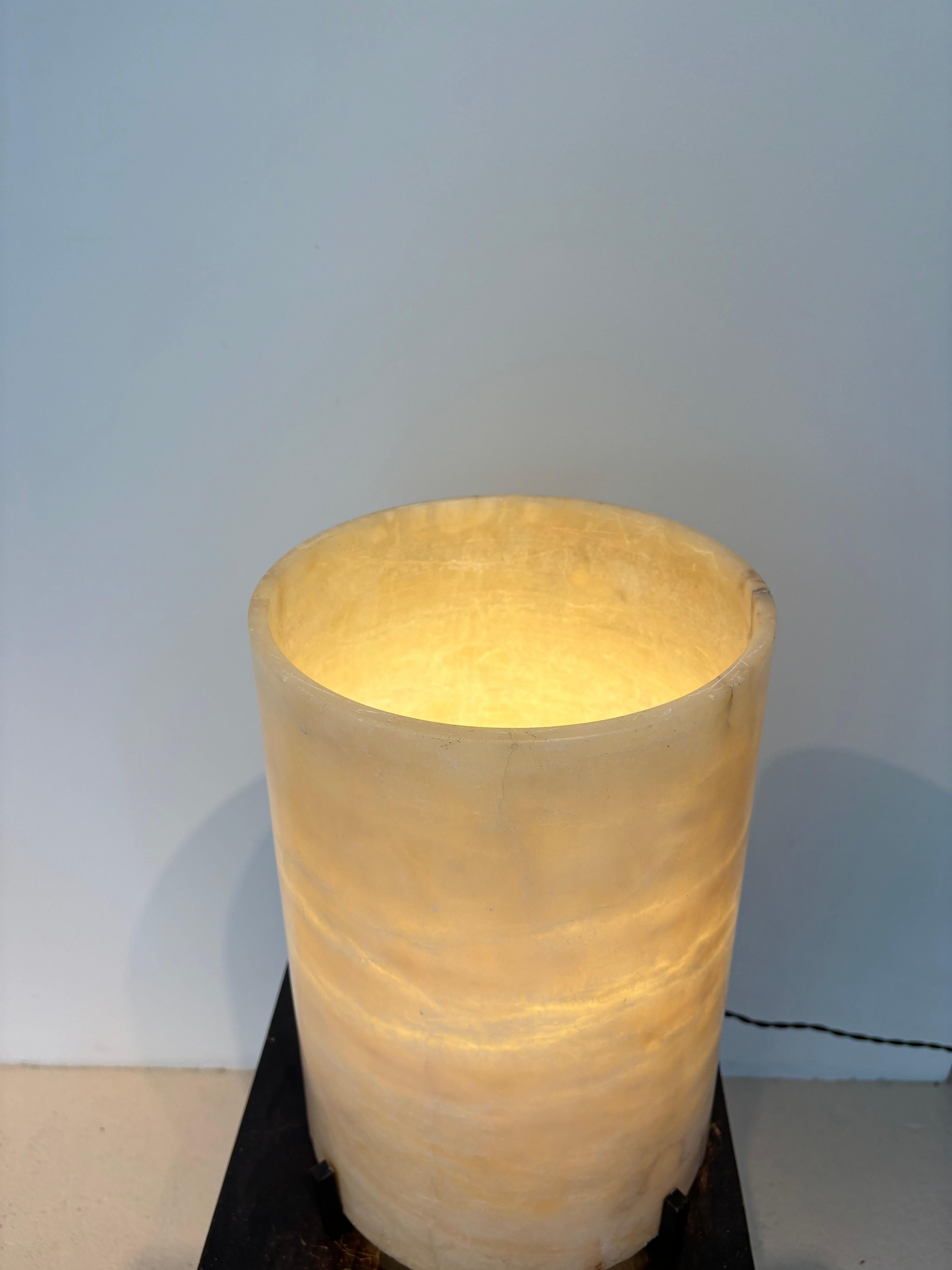 Lampe 1940 en albâtre en vente 1