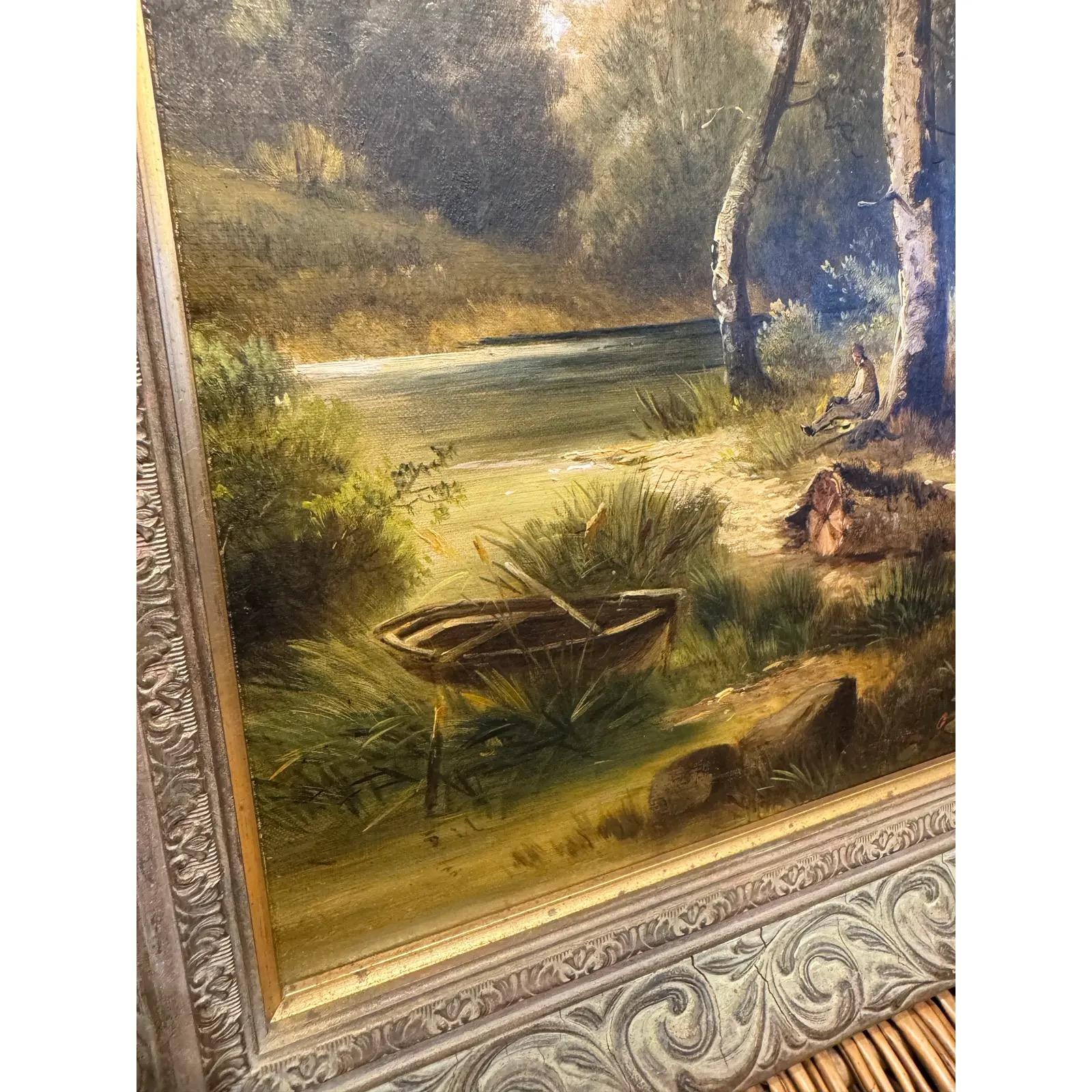 English 1940's Landscape Oil Painting For Sale