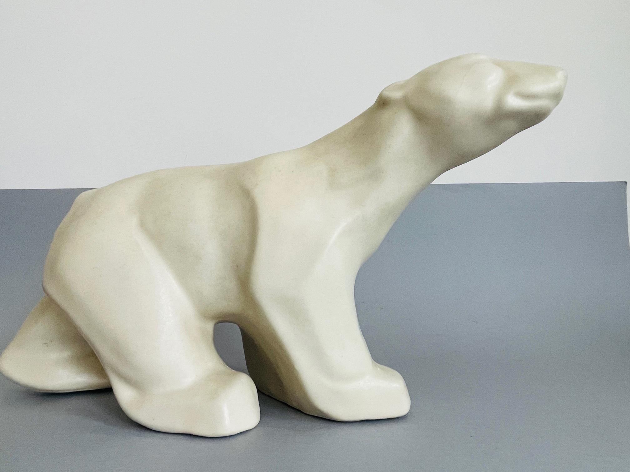 Details about   2 White Polar Bear Ceramic Figurine Animal Statue CWB012 