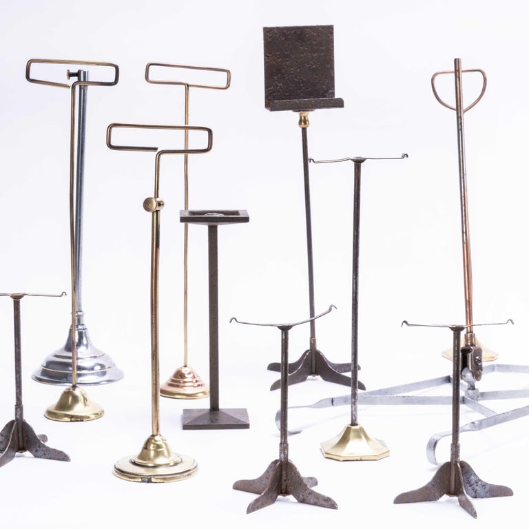 1940's Large Collection Of Vintage Display Stands For Sale at 1stDibs