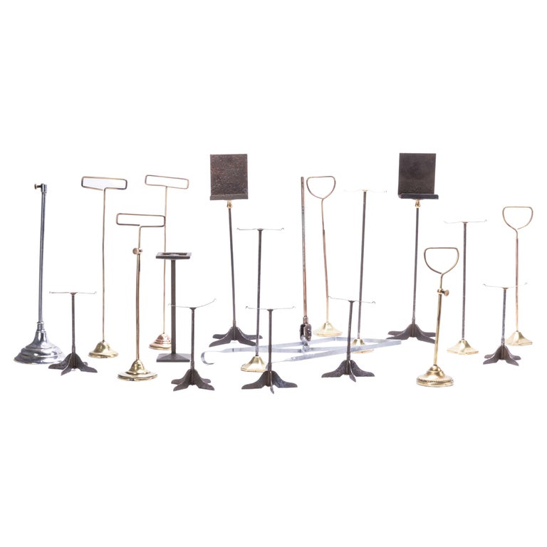 1940's Large Collection Of Vintage Display Stands For Sale at 1stDibs