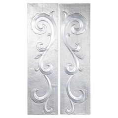 1940's Large Hand Made Decorative Wall Panels - Pair
