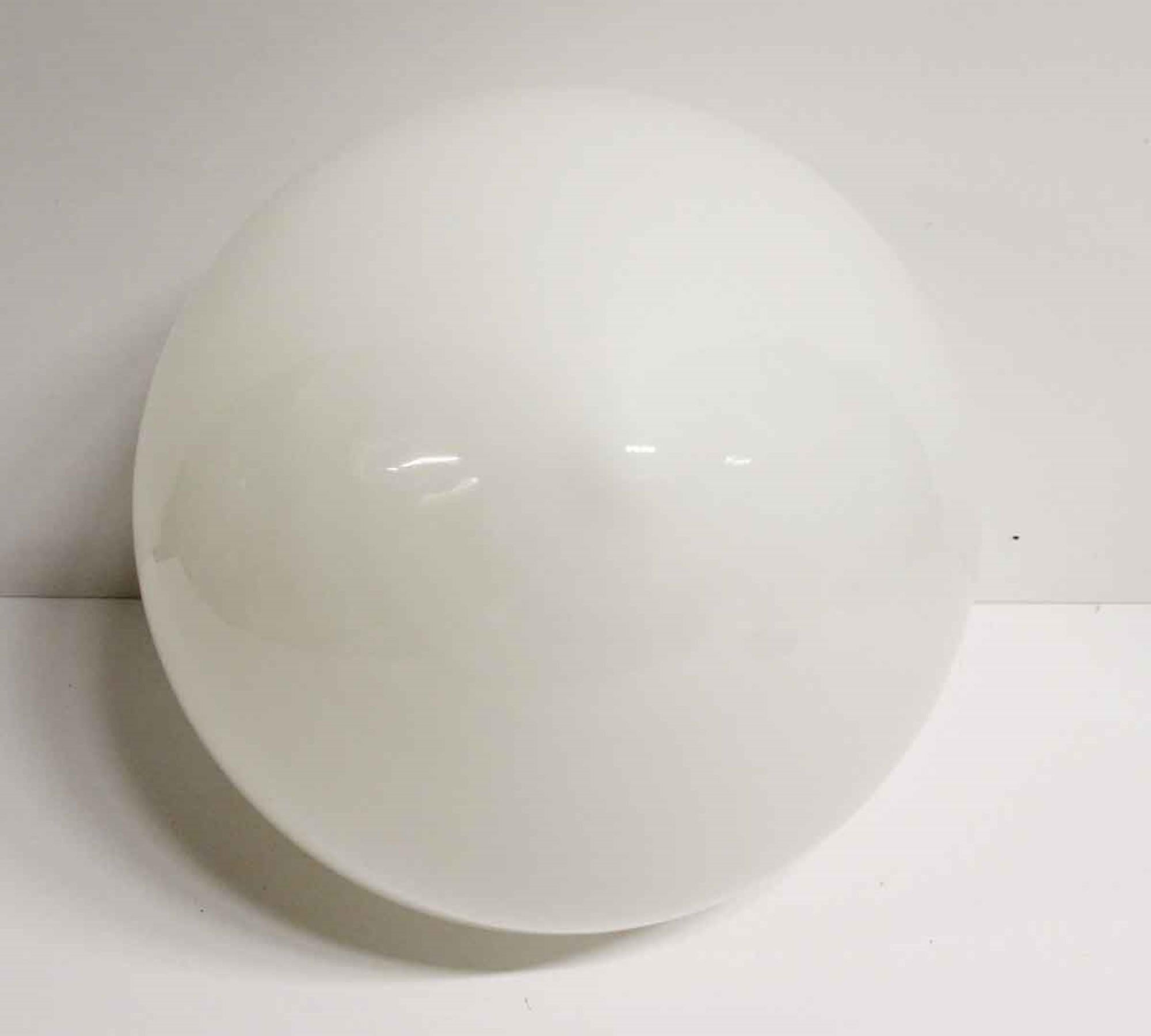 1940s Large Opaline Glass Acorn Pendant Light, Quantity Available In Good Condition In New York, NY