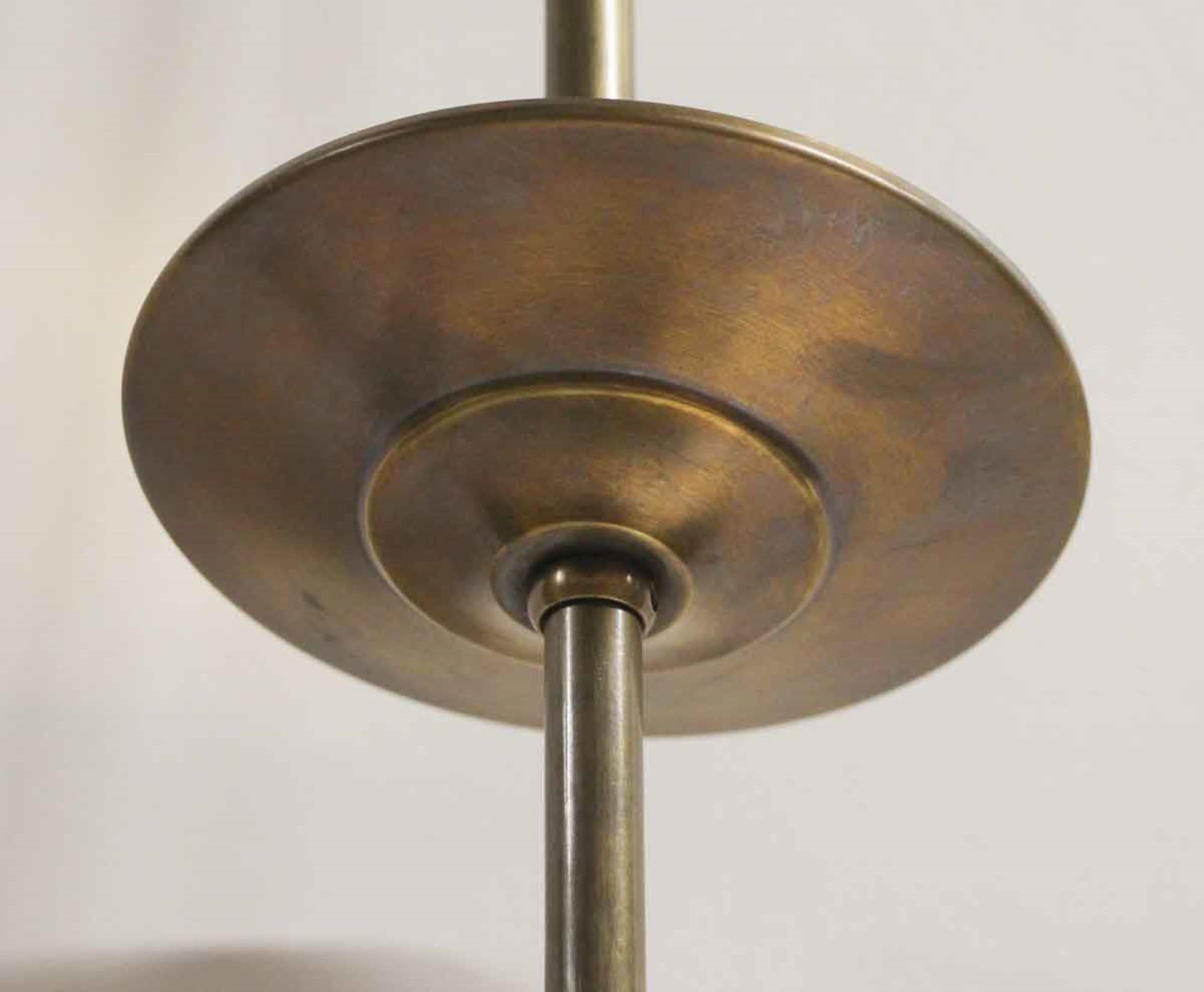 Mid-20th Century 1940s Large Opaline Glass Acorn Pendant Light, Quantity Available