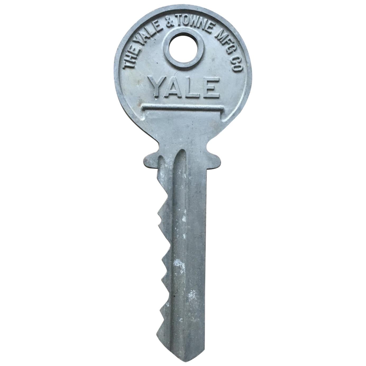 1940s Large Yale Advertising Key Trade Sign