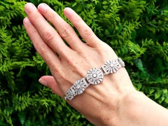 1940s, Late Art Deco 4.48 Carat Diamond and Platinum Bracelet