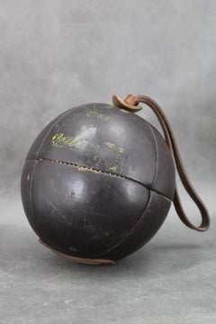 1940s Leather Boxing Ball, Czechoslovakia