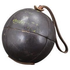 1940s Leather Boxing Ball, Czechoslovakia