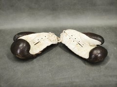 1940s Leather Boxing Gloves and Punching Ball, Czechoslovakia