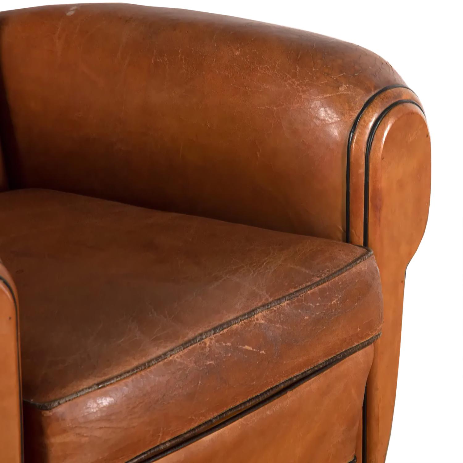 1940s Leather Club Chair 1