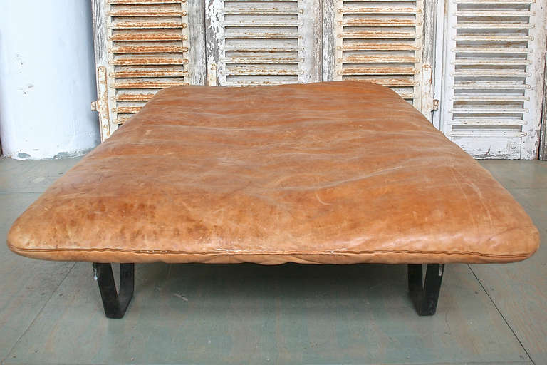 1940s Leather Gym Mat Daybed For Sale at 1stDibs