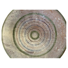 1940s Lee Rosen for Design Technics Pottery Ceramic Bowl with Concentric Rings