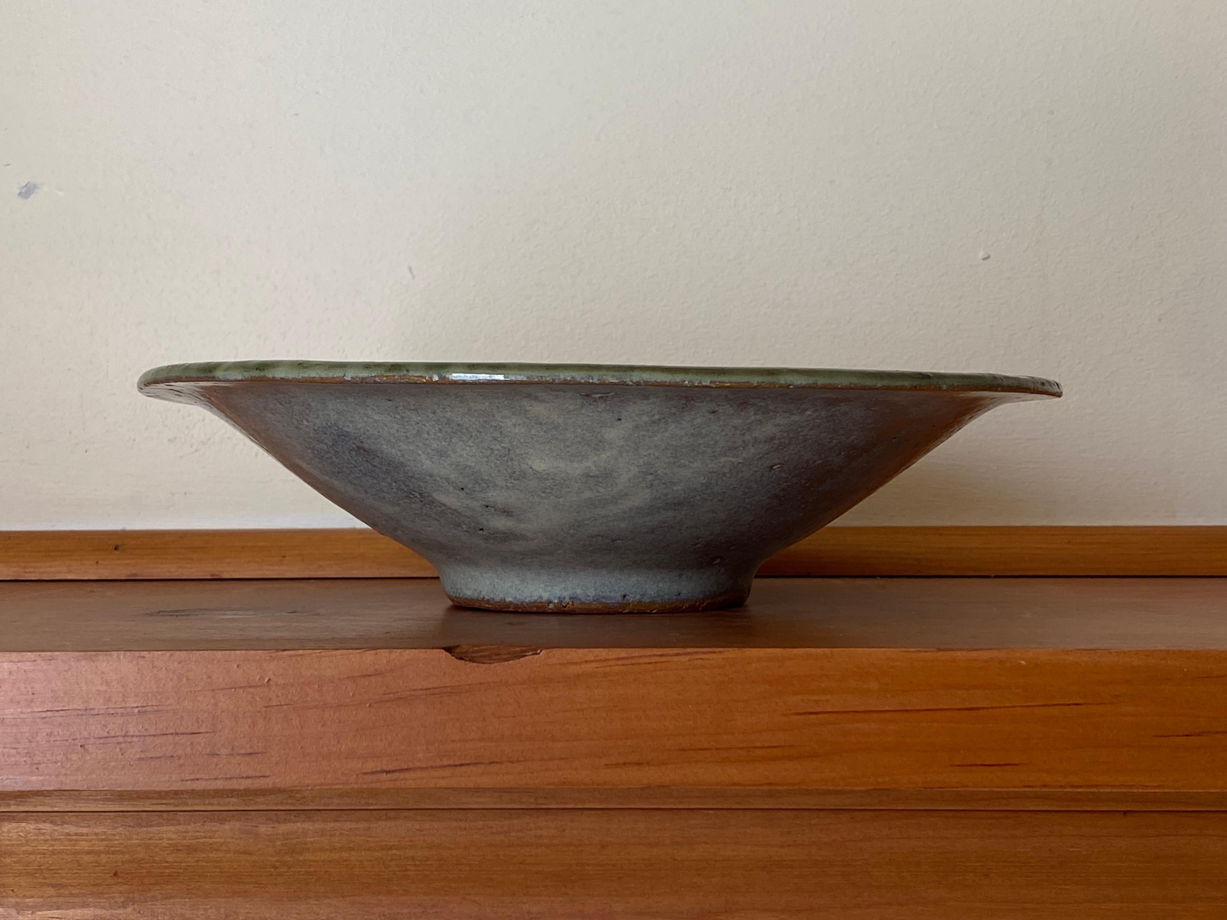 Americano Ciotola in ceramica con anelli concentrici di Lee Rosen per Design Technics del 1940 in vendita