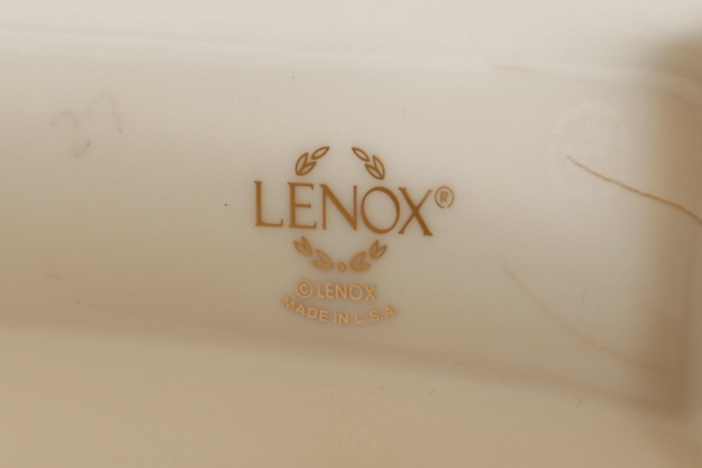 20th Century 1940's Lenox Porcelain Art Deco Mantel Clock