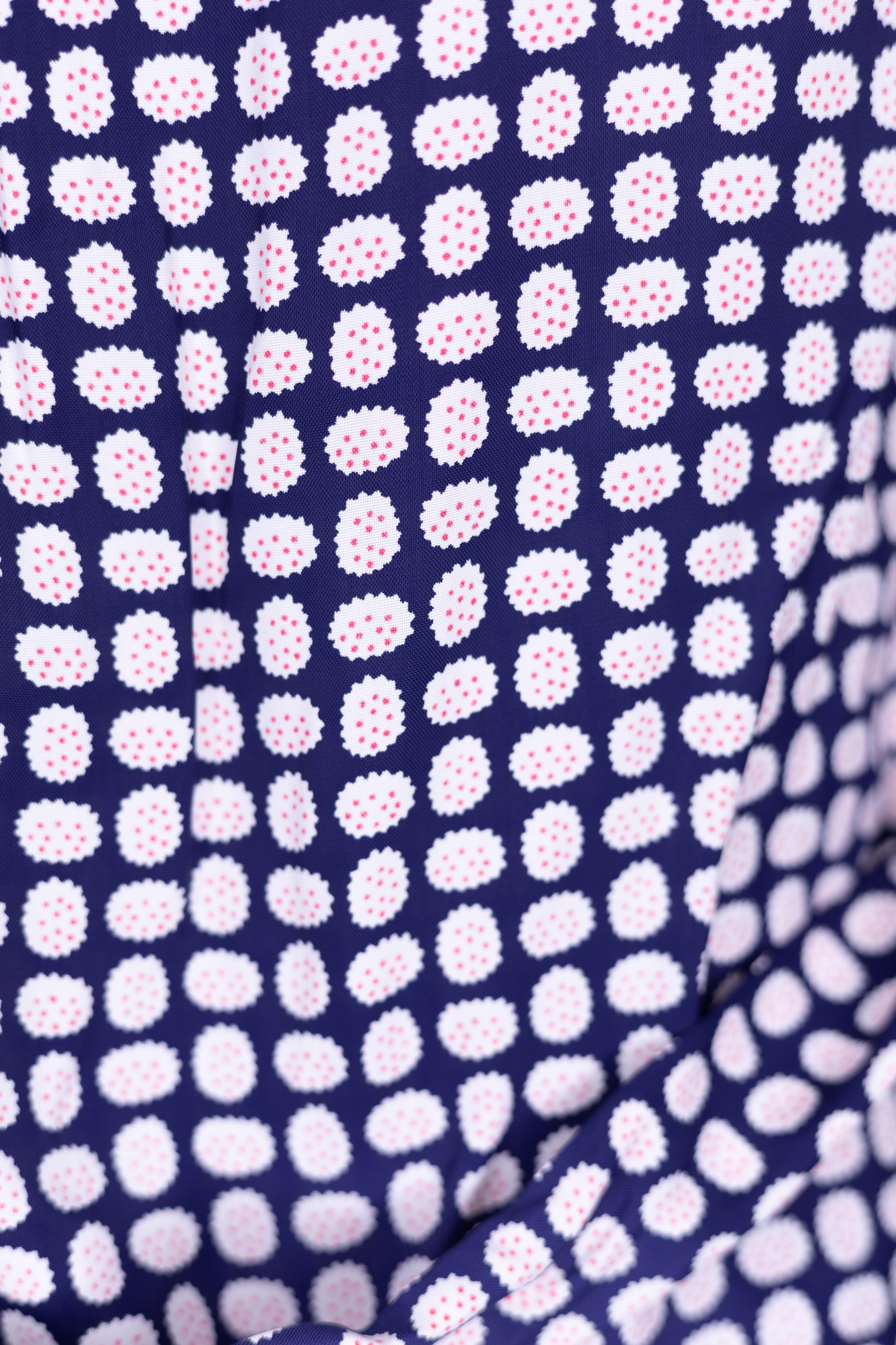 1940S Lewis Frimel Co Blue & White Cold Rayon Polka Dot Print Pajamas For Sale 4