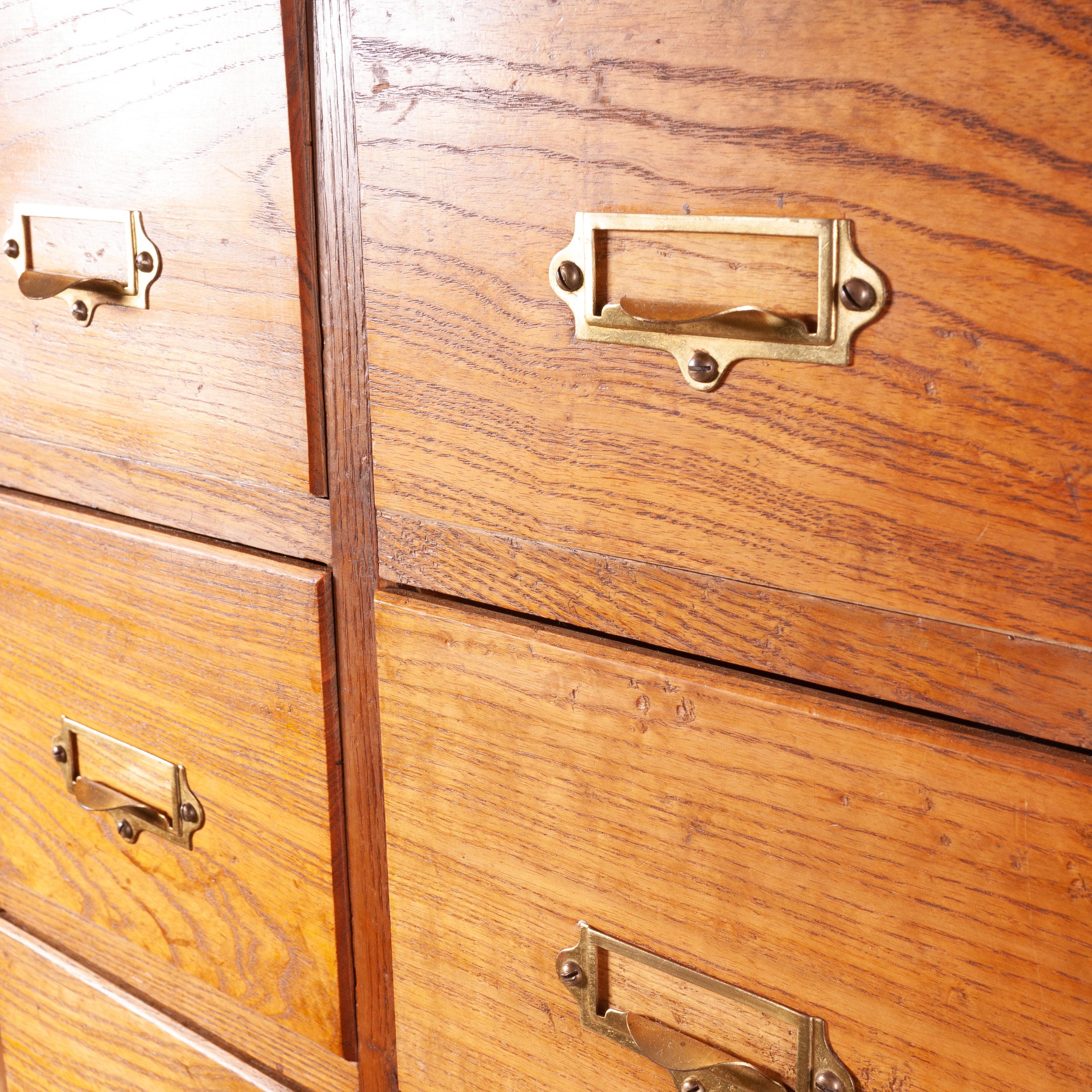 Polished 1940s Light Ash Chest of Drawers or Filing Cabinet