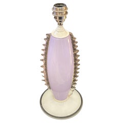 1940's Lilac Spike Murano Table Lamp