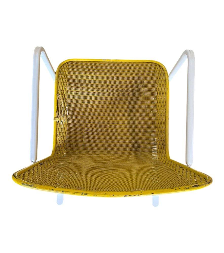Sedia da patio per esterni in vimini Springer di Lloyd Loom, coppia di metà secolo in vendita 1