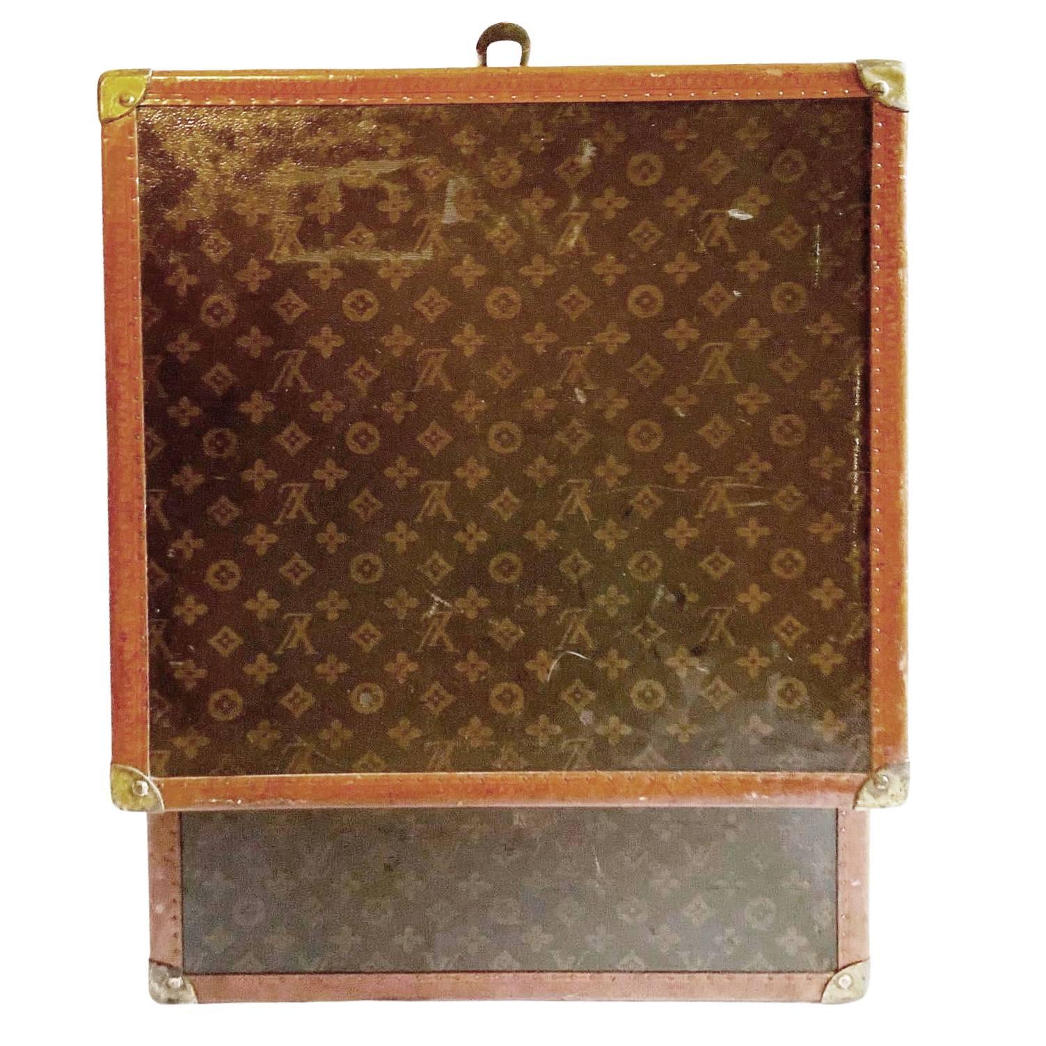 1940s Louis Vuitton Trunk  from Saks & Cy New York Store For Sale 1