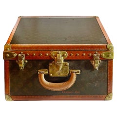 1940er Louis Vuitton für Saks New York Leder Cabin Train Koffertasche aus Leder