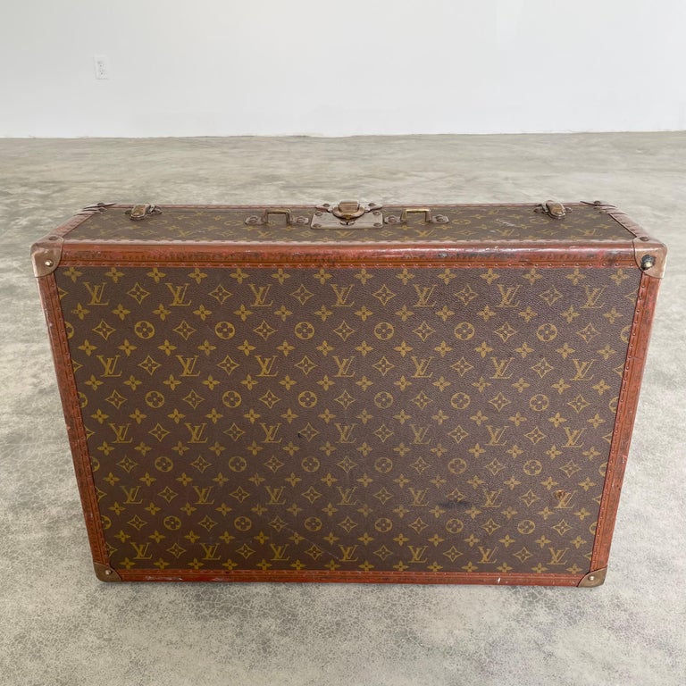 Monogram Trunk from Louis Vuitton, 1940s for sale at Pamono