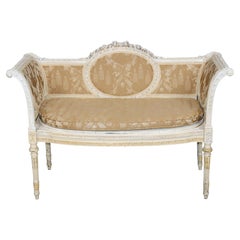 Banquette de fenêtre de style Louis XVI des années 1940, attribuée à la Maison Jansen