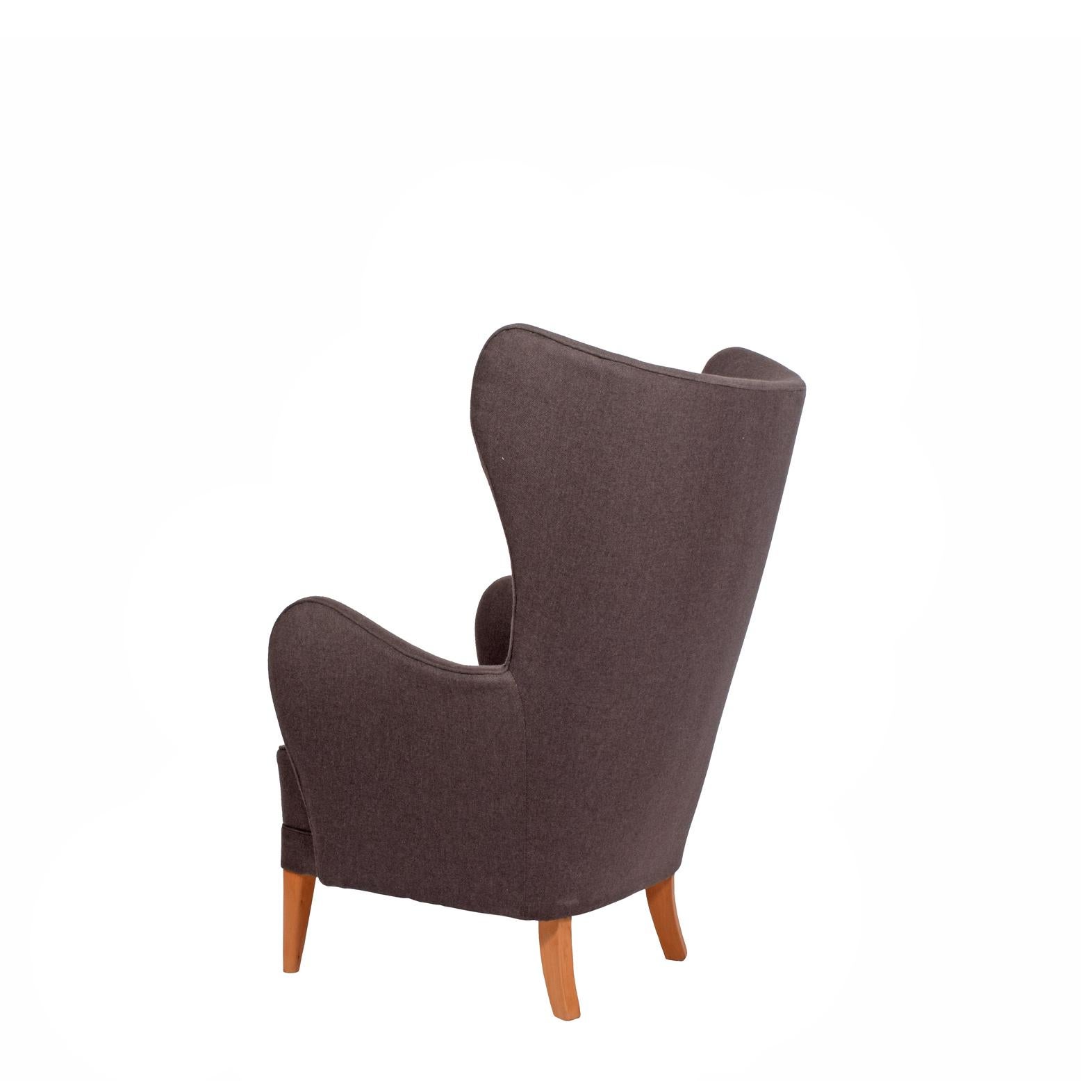 Danish 1940s Lounge Chair Flemming Lassen Attributed