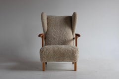 1940s Lounge chair model 1582 by Fritz Hansen