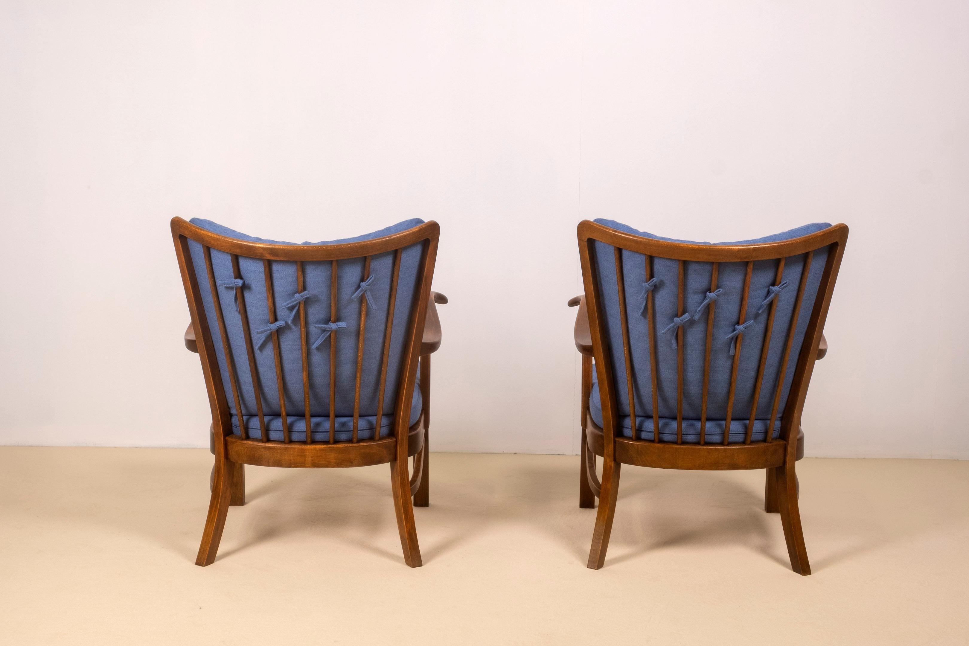 Chaises longues des années 1940 par Tyge Hvass, modèle 1628 pour Fritz Hansen, Danemark en vente 4