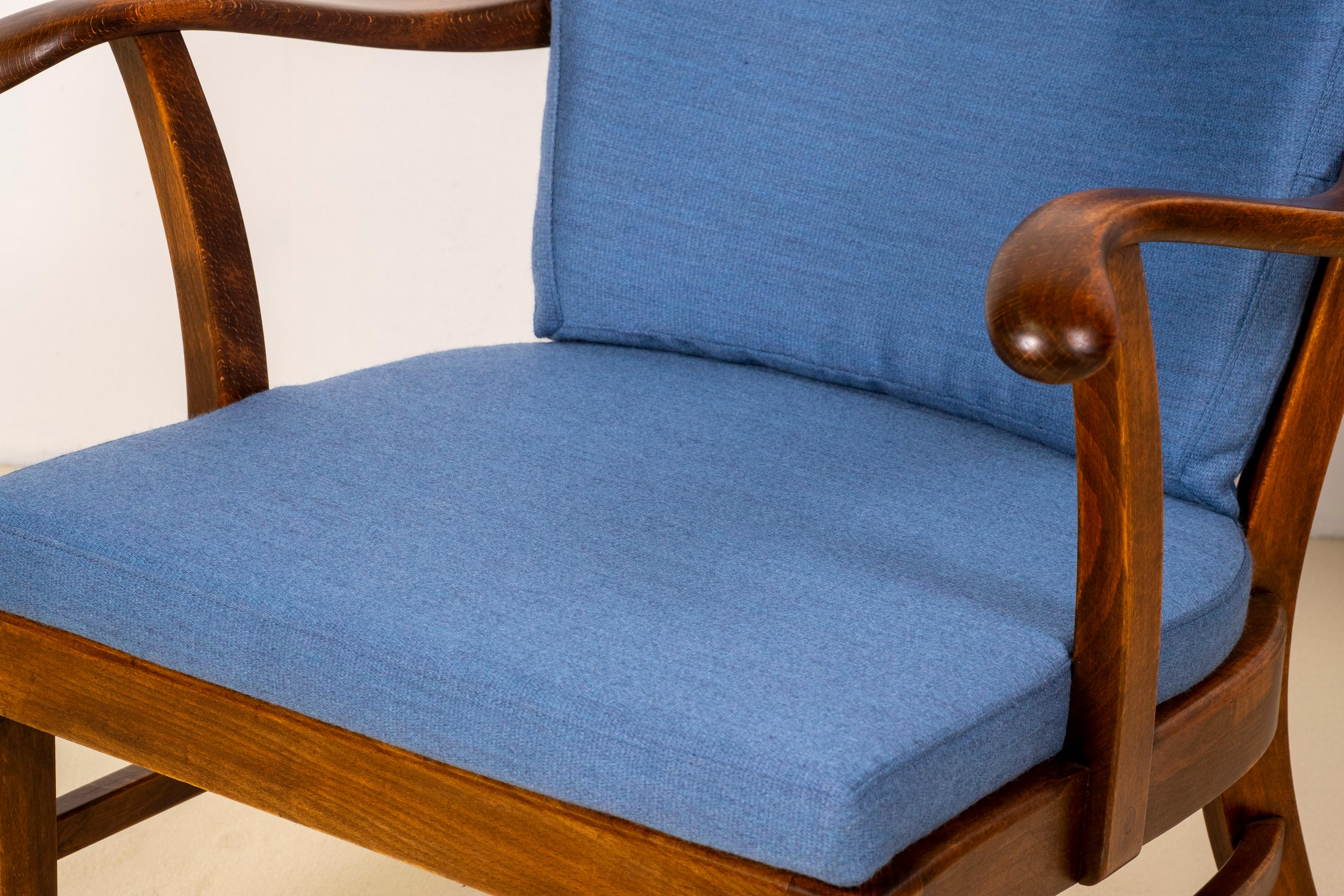 Chaises longues des années 1940 par Tyge Hvass, modèle 1628 pour Fritz Hansen, Danemark en vente 6