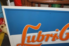 1940s Lubri-Gas Gasoline Tin Advertising Sign