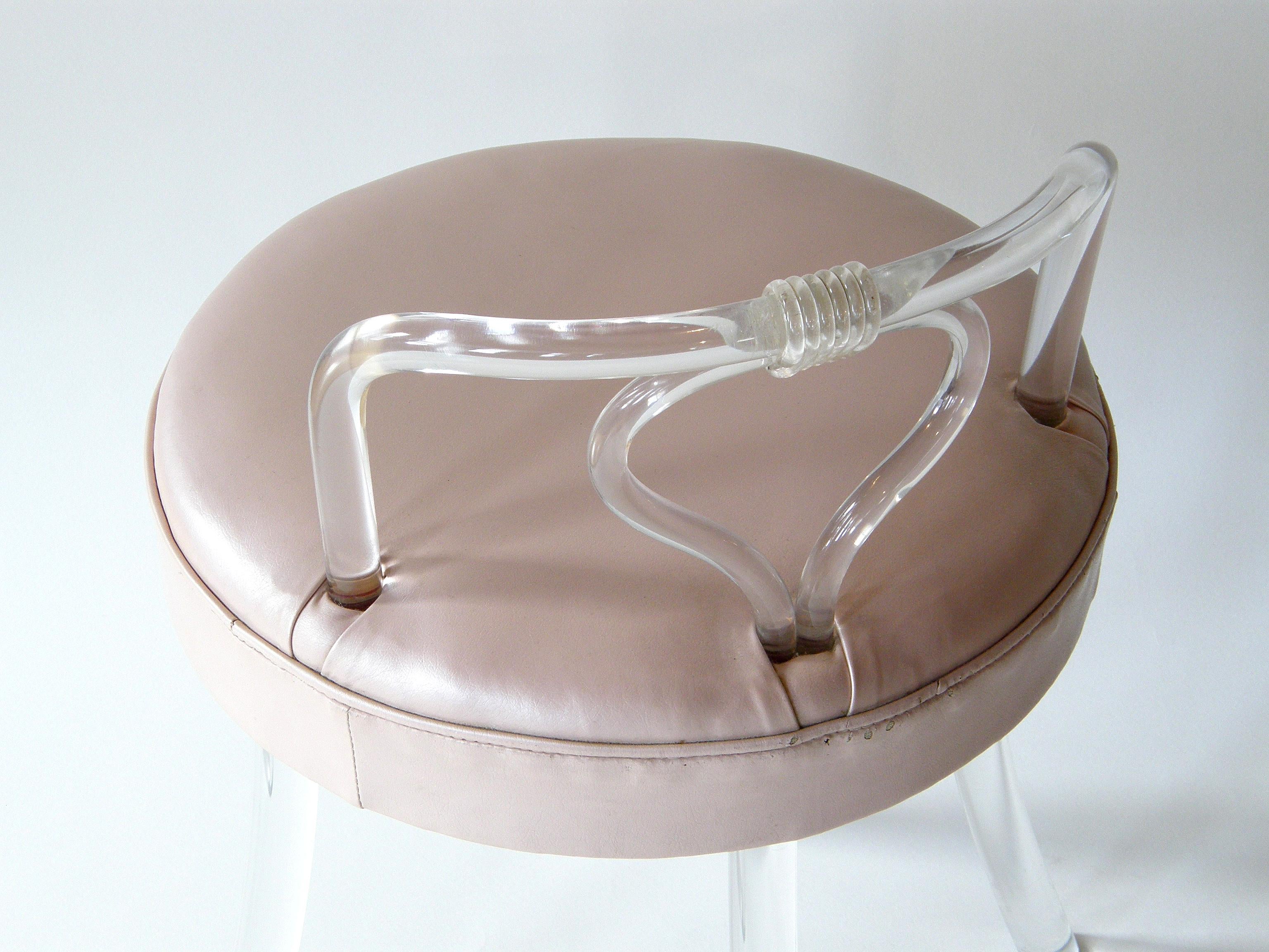acrylic vanity chair