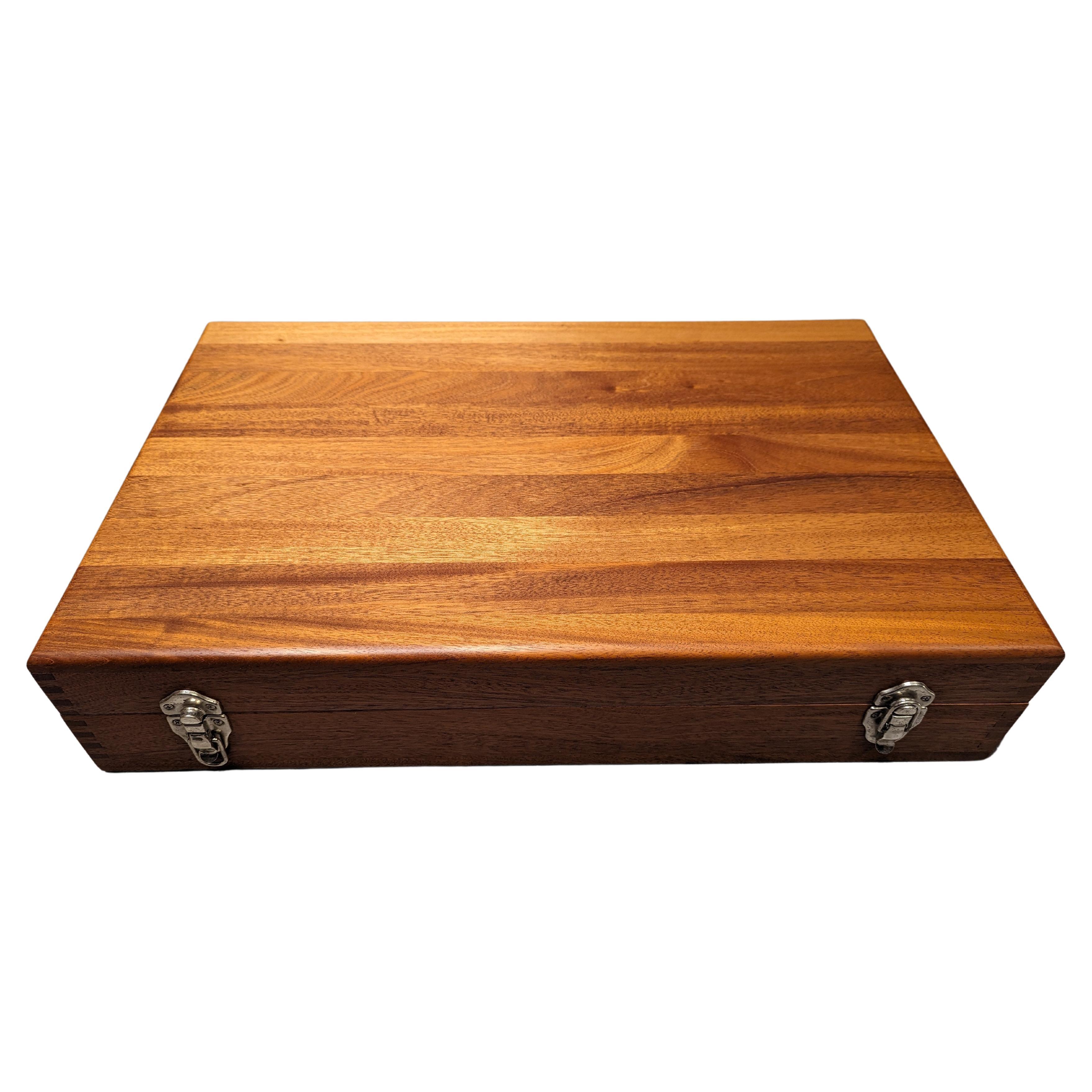 1940s Machinists tool box - mahogany