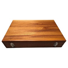 Antique 1940s Machinists tool box - mahogany