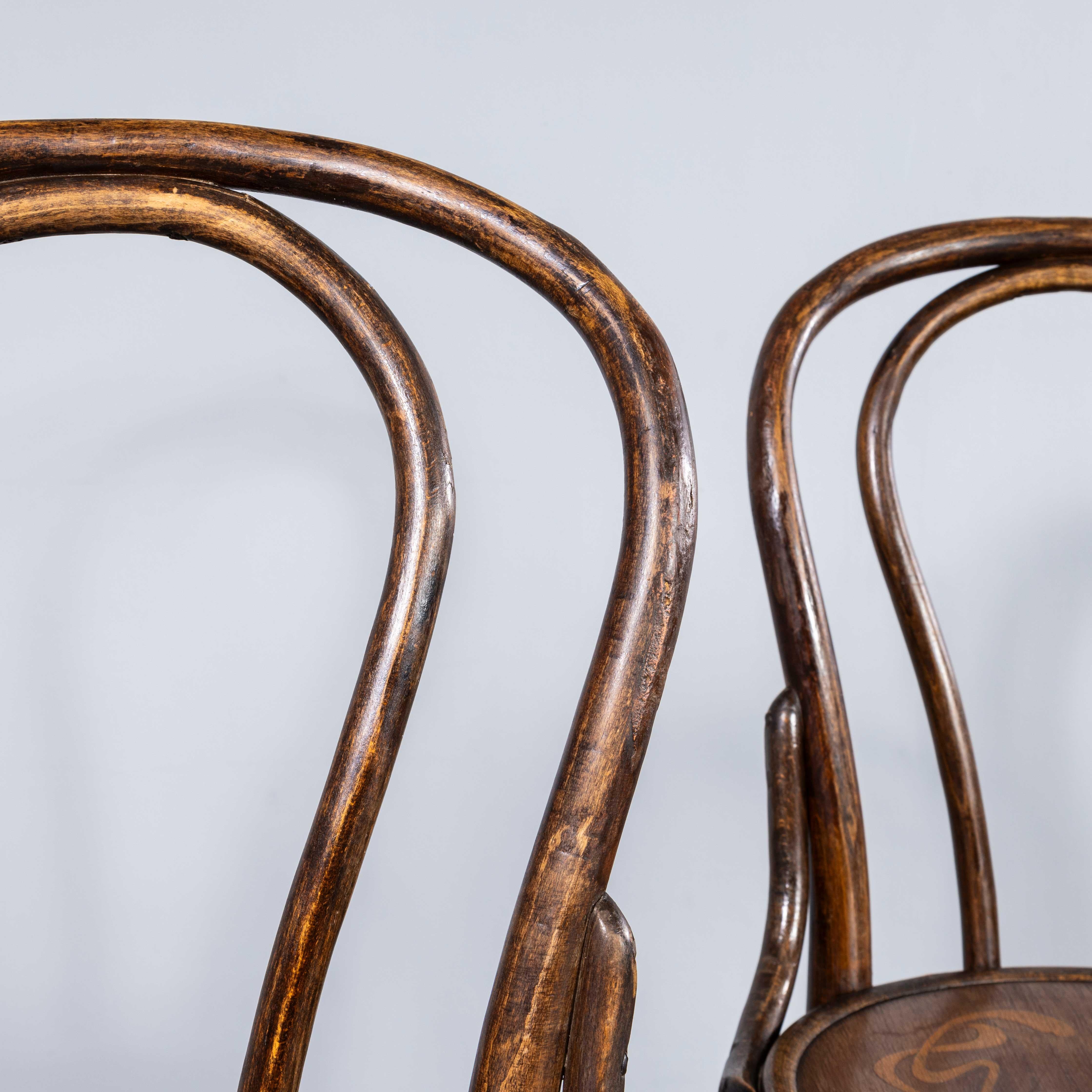 1940's Mahieu Warm Oak Bentwood  Hoop Dining Chairs - Pair 1