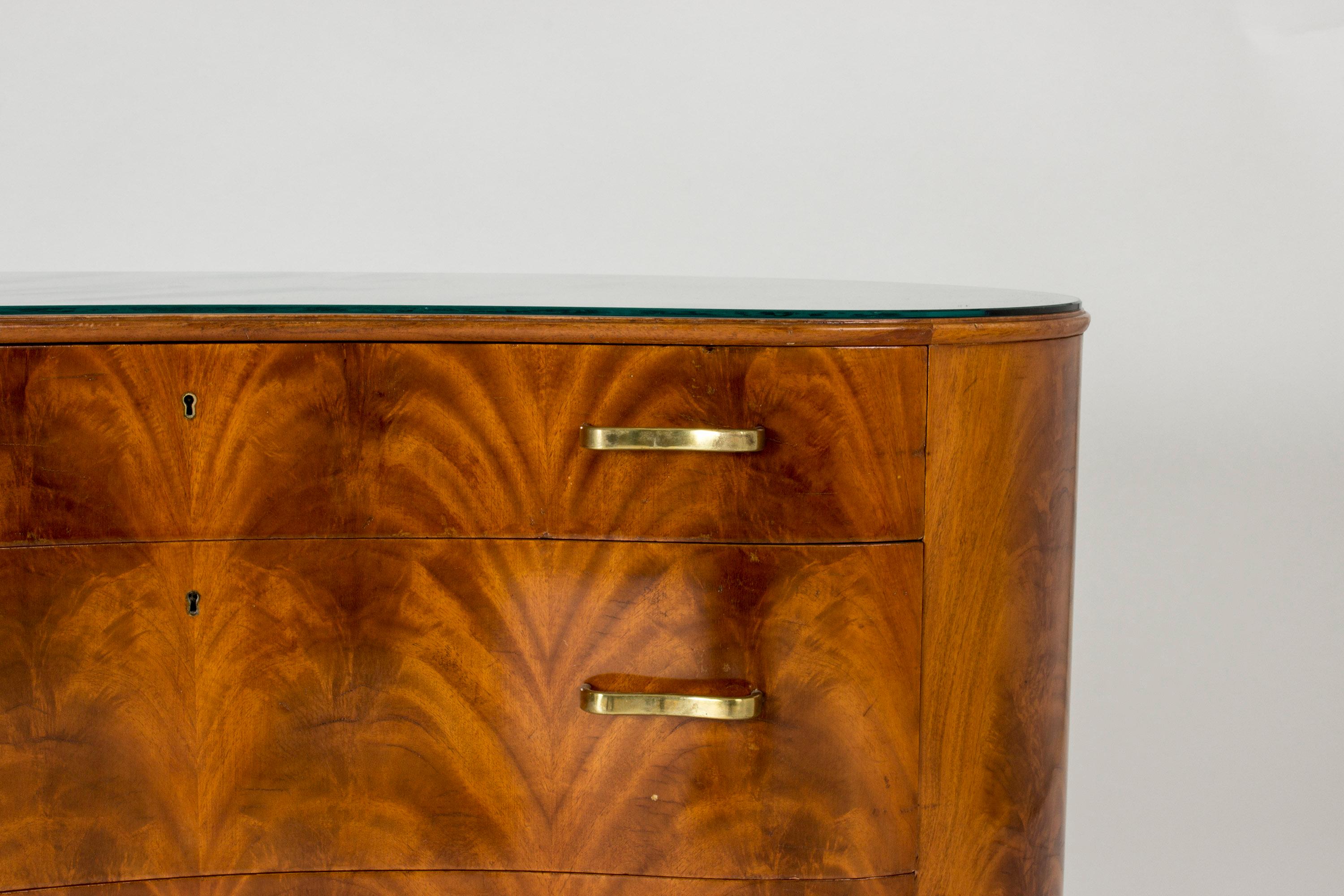 1940s Mahogany Chest of Drawers from Bodafors In Good Condition In Stockholm, SE