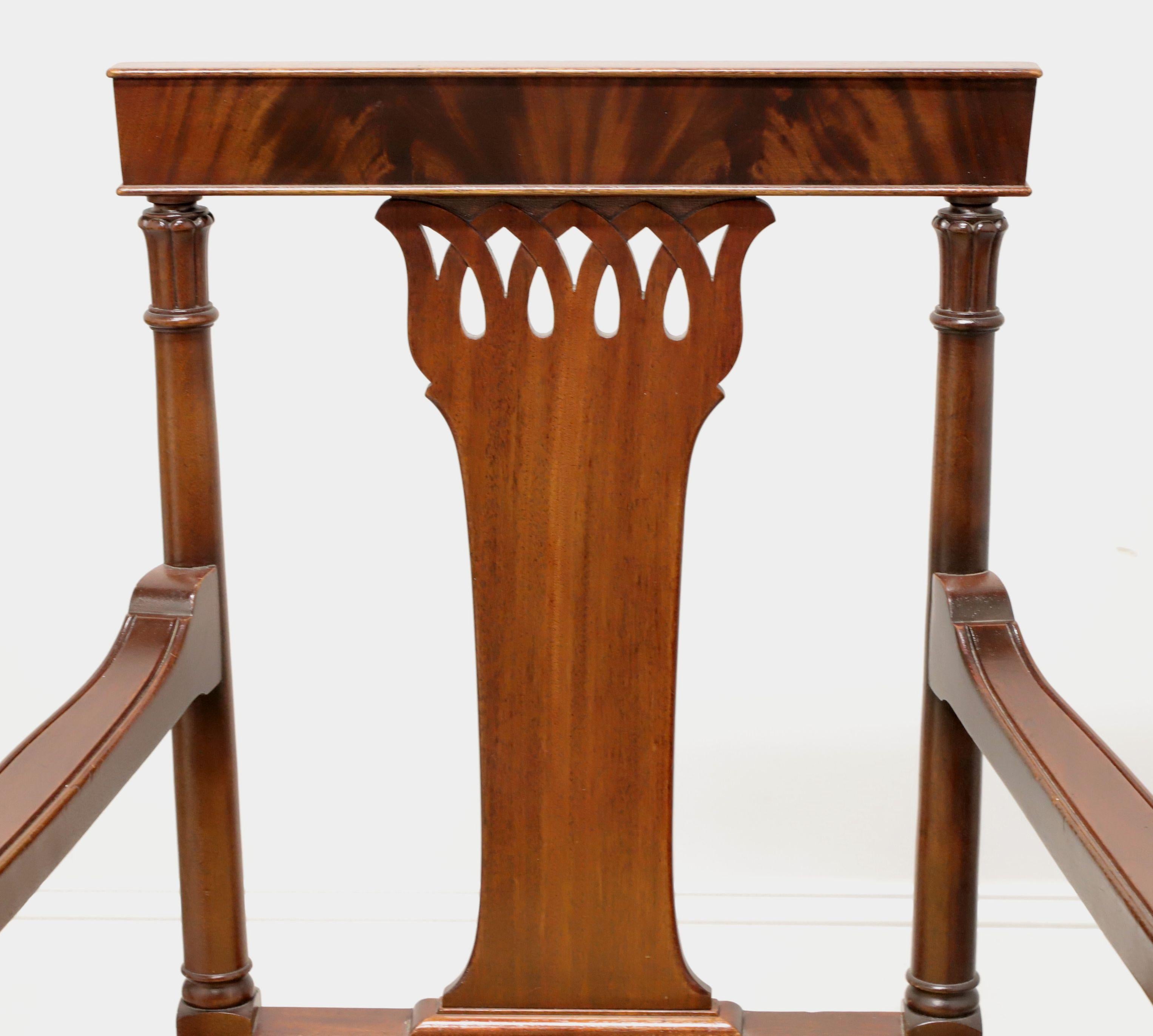 1940s Mahogany Empire Style Dining Chairs - Set of 8 1