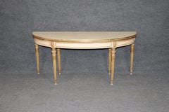 1940's Maison Jansen Louis XVI Directiore Style Painted Flip Top Console Table