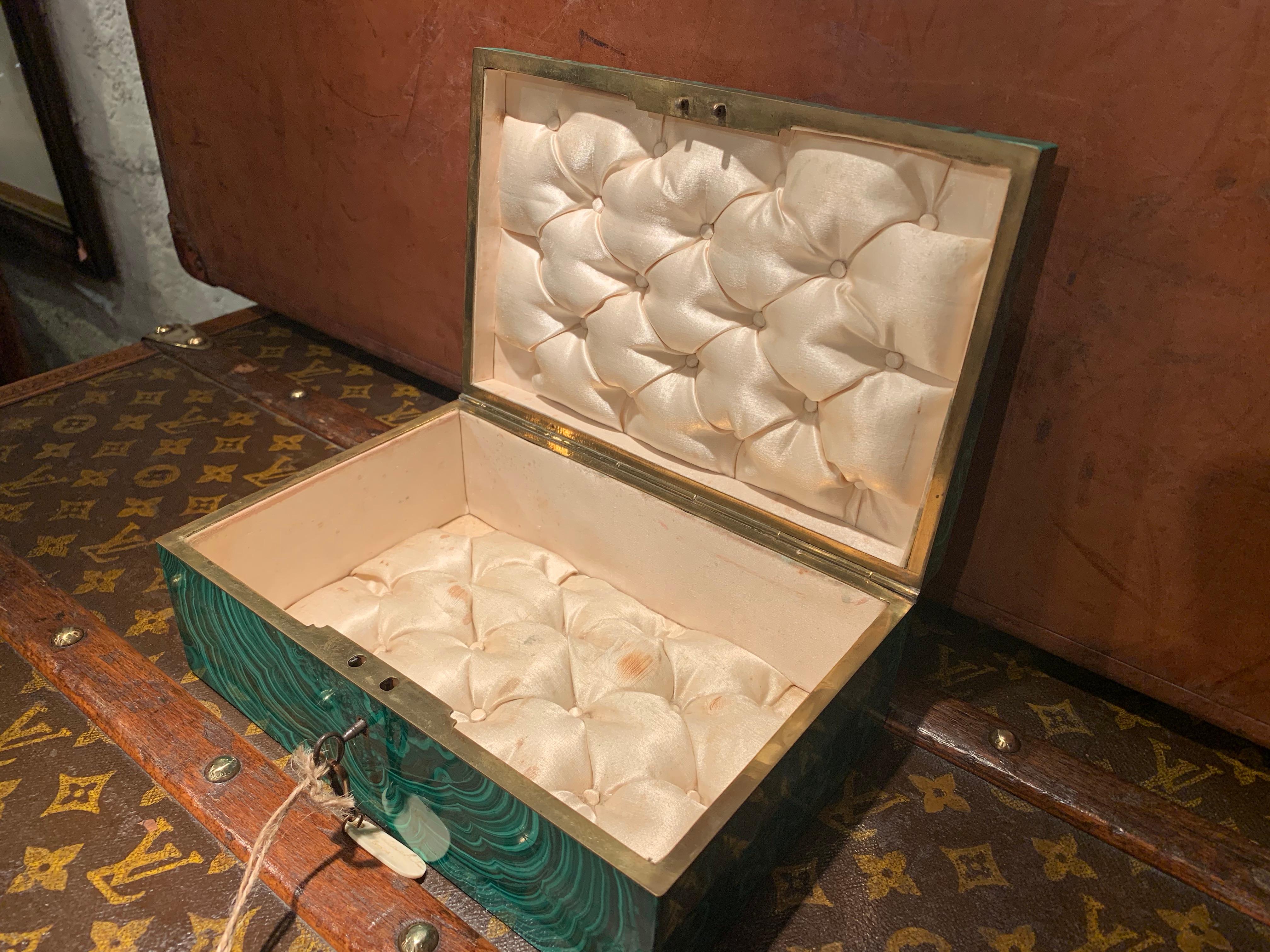 1940s Malachite Box For Sale 1