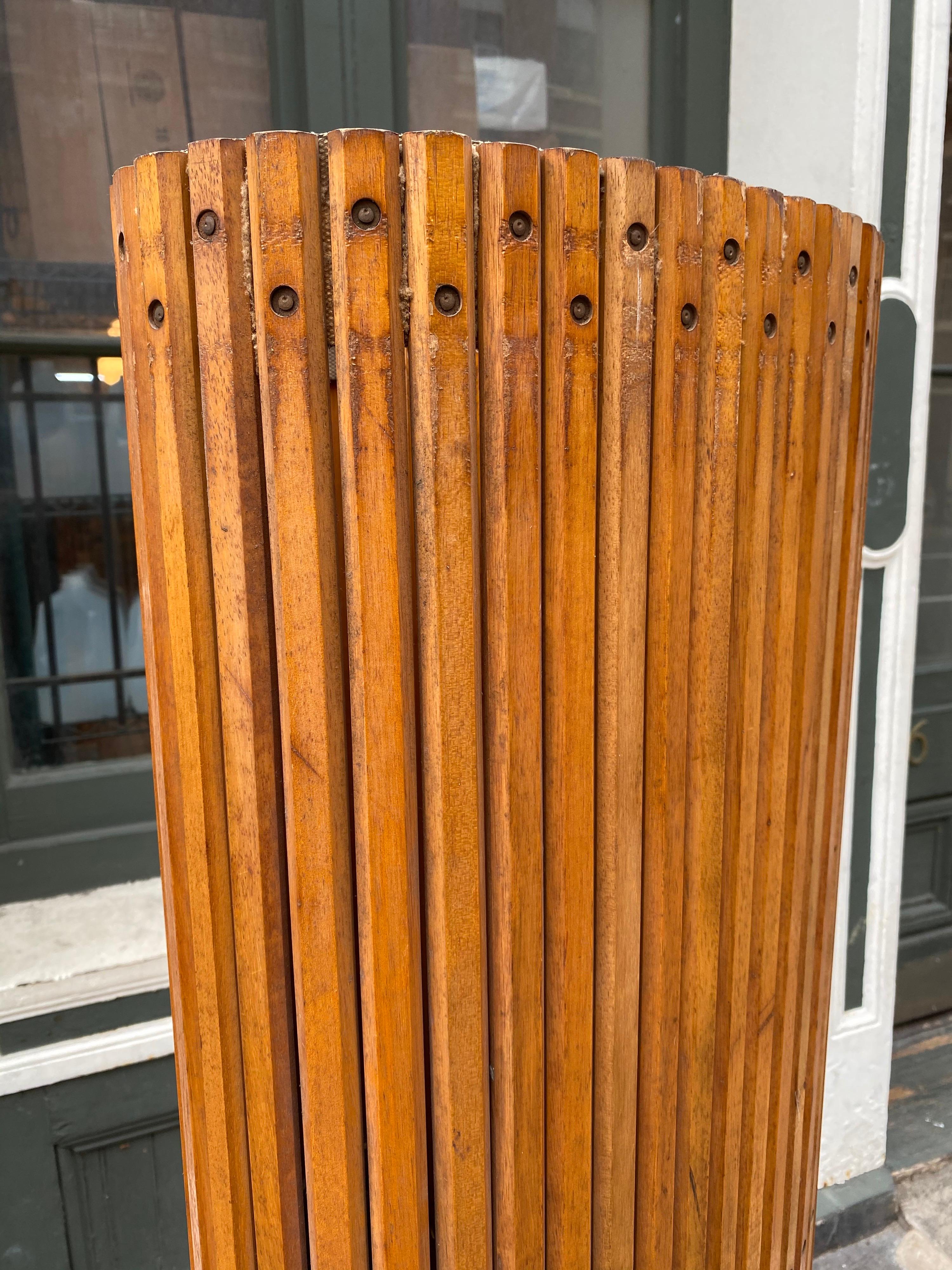 wooden conveyor belt