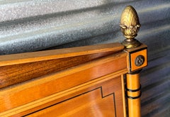 1940s Maple French Regency Style Faux Bamboo Inspired King Size Headboard
