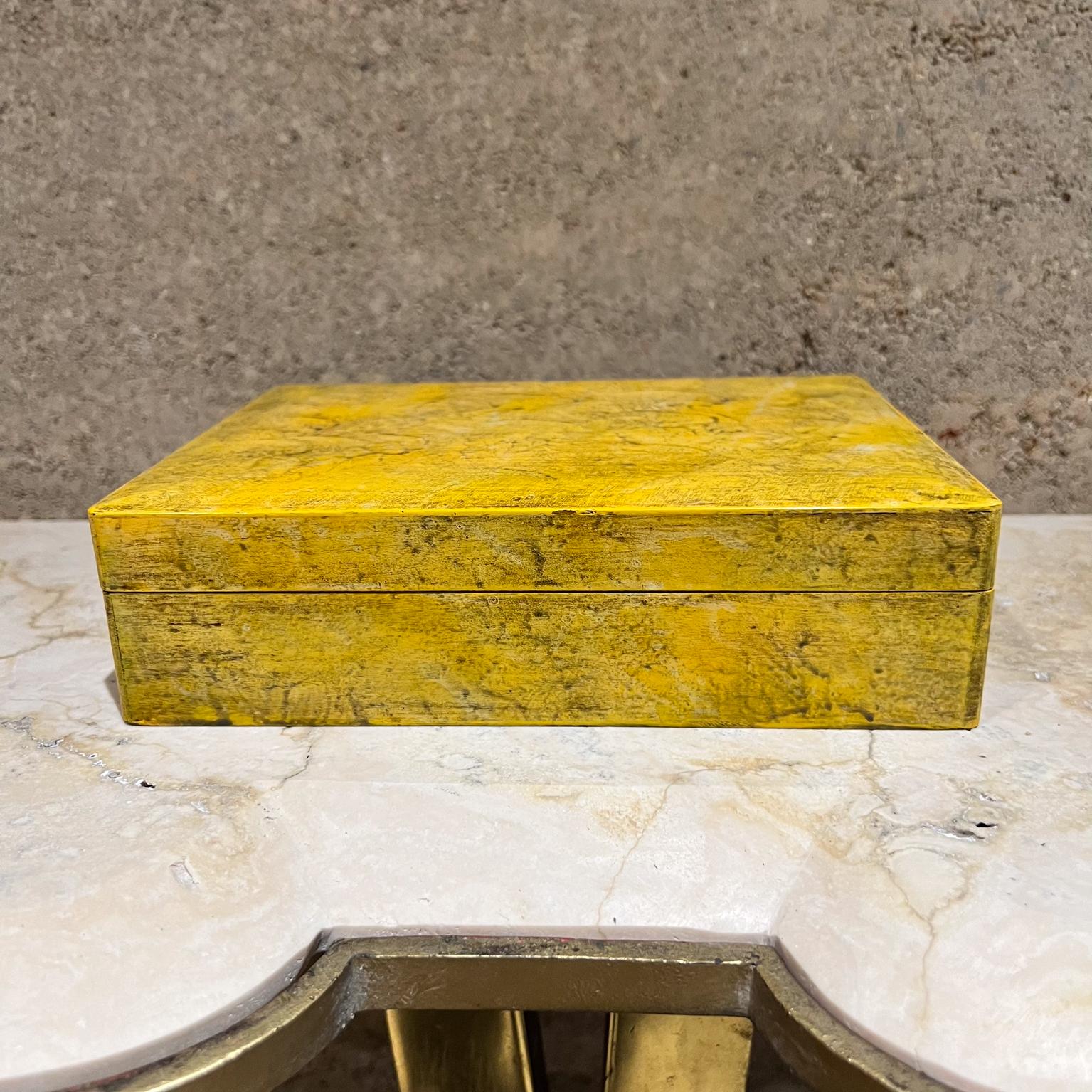 1940s Mark Cross Lujosa Caja de Madera Vintage Italia en venta 9